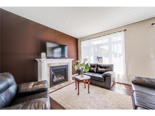 10 Valleybrook Drive, Kitchener, ON - Indoor Photo Showing Living Room With Fireplace