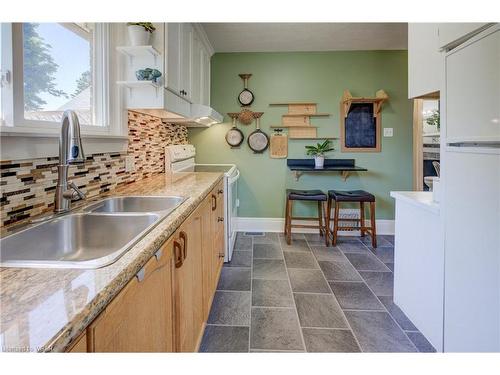 35 Vancamp Avenue, Kitchener, ON - Indoor Photo Showing Kitchen With Double Sink