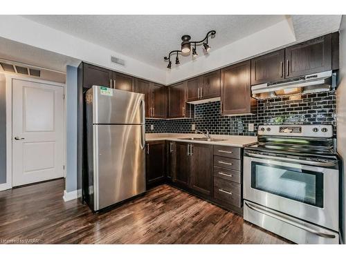 4B-185 Windale Crescent, Kitchener, ON - Indoor Photo Showing Kitchen With Stainless Steel Kitchen With Double Sink