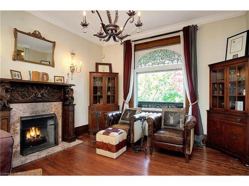 29 Roland Street, Kitchener, ON - Indoor Photo Showing Living Room With Fireplace