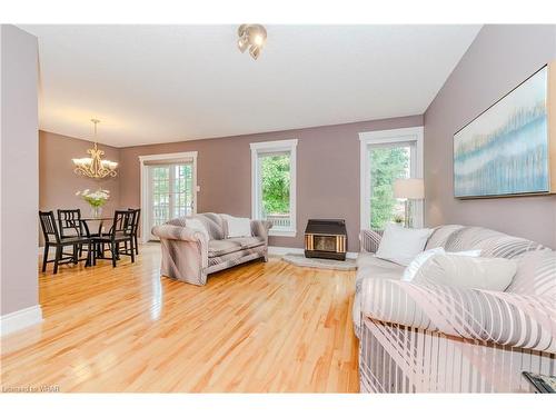 92 Drumlin Drive, Cambridge, ON - Indoor Photo Showing Living Room With Fireplace