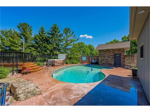 1282 Greenfield Road, North Dumfries, ON - Outdoor With In Ground Pool