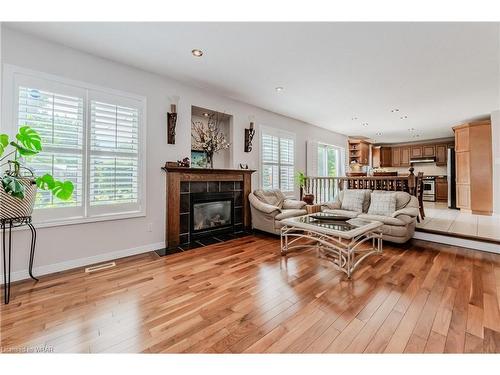 38 Wagon Street, Kitchener, ON - Indoor Photo Showing Living Room With Fireplace