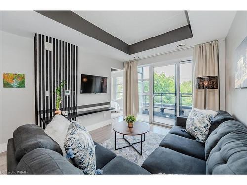 218-155 St Leger Street, Kitchener, ON - Indoor Photo Showing Living Room