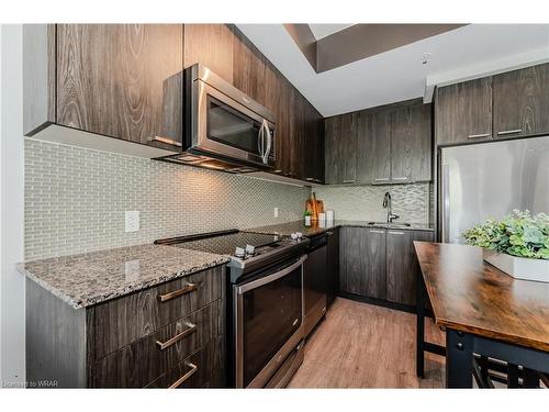 218-155 St Leger Street, Kitchener, ON - Indoor Photo Showing Kitchen With Upgraded Kitchen