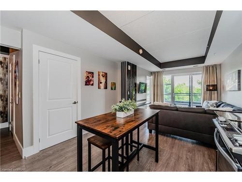 218-155 St Leger Street, Kitchener, ON - Indoor Photo Showing Living Room