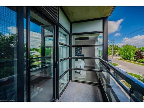 218-155 St Leger Street, Kitchener, ON - Outdoor With Balcony With Exterior