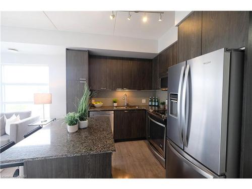 317-155 St Leger Street, Kitchener, ON - Indoor Photo Showing Kitchen With Stainless Steel Kitchen With Upgraded Kitchen