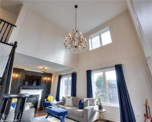 159 Dolman Street, Breslau, ON - Indoor Photo Showing Living Room With Fireplace