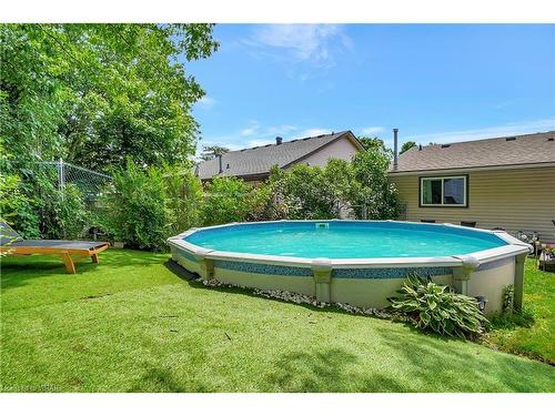 60 Cindy Avenue, Cambridge, ON - Outdoor With Above Ground Pool With Backyard