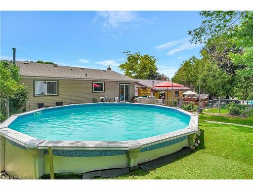 60 Cindy Avenue, Cambridge, ON - Outdoor With Above Ground Pool With Backyard With Exterior