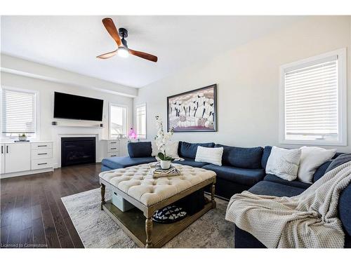 32 Jenkins Street, Grand Valley, ON - Indoor Photo Showing Living Room With Fireplace