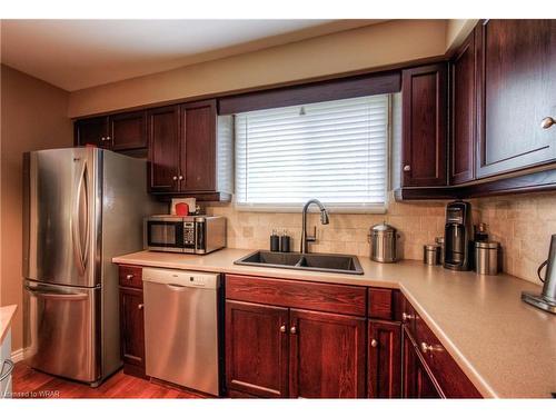 447 Grand Ridge Drive, Cambridge, ON - Indoor Photo Showing Kitchen With Double Sink