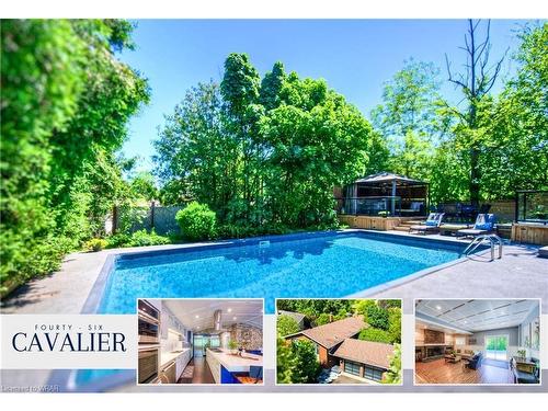 46 Cavalier Place, Waterloo, ON - Outdoor With In Ground Pool With Backyard