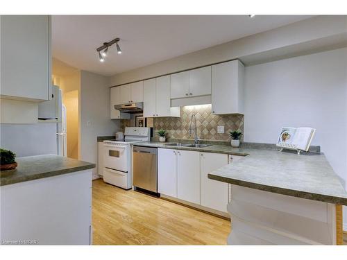 24-89 Woolwich Street, Waterloo, ON - Indoor Photo Showing Kitchen With Double Sink