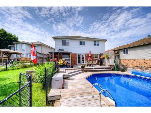 67 Burnaby Crescent, Kitchener, ON - Outdoor With In Ground Pool With Deck Patio Veranda With Backyard With Exterior