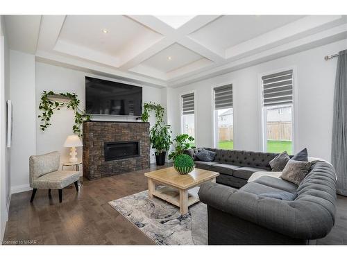 920 River Ridge Court, Kitchener, ON - Indoor Photo Showing Living Room With Fireplace
