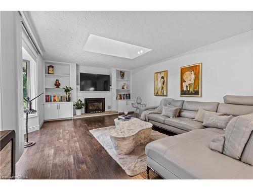 355 Edgehill Drive, Kitchener, ON - Indoor Photo Showing Living Room With Fireplace