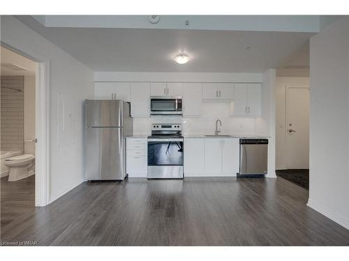 305-195 Commonwealth Street, Kitchener, ON - Indoor Photo Showing Kitchen With Stainless Steel Kitchen