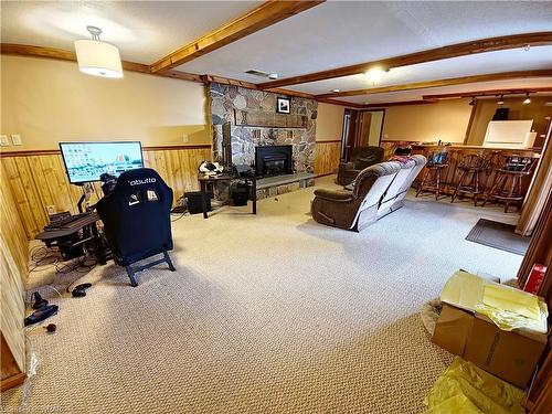 17 Cemetery Road, Norfolk County, ON - Indoor With Fireplace