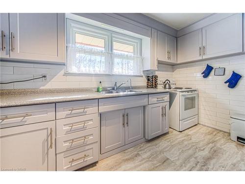 10 Lowell Street S, Cambridge, ON - Indoor Photo Showing Kitchen With Double Sink