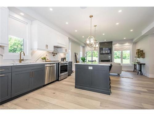 156 Newman Drive, Cambridge, ON - Indoor Photo Showing Kitchen With Upgraded Kitchen