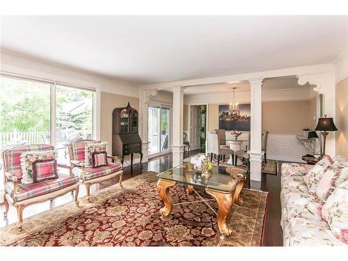 65 Edgehill Drive, Kitchener, ON - Indoor Photo Showing Living Room With Fireplace