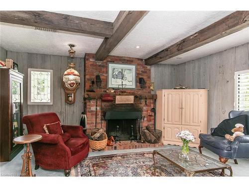 65 Edgehill Drive, Kitchener, ON - Indoor Photo Showing Living Room With Fireplace