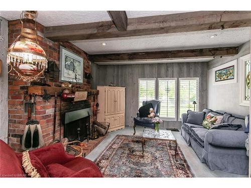 65 Edgehill Drive, Kitchener, ON - Indoor Photo Showing Living Room With Fireplace