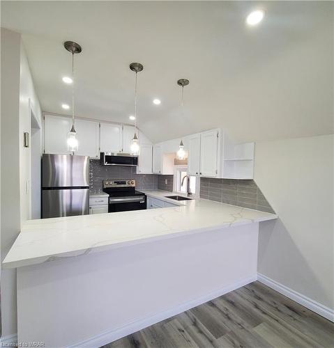 2-2 George Street N, Cambridge, ON - Indoor Photo Showing Kitchen With Upgraded Kitchen