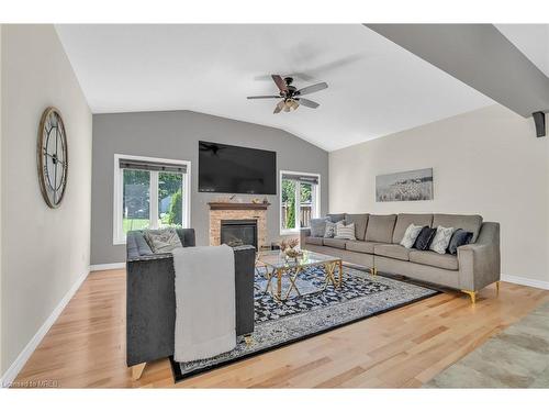 20 Fraserwood Court, Cambridge, ON - Indoor Photo Showing Living Room With Fireplace