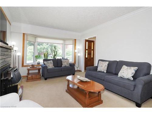 21 Dunbar Road N, Waterloo, ON - Indoor Photo Showing Living Room With Fireplace