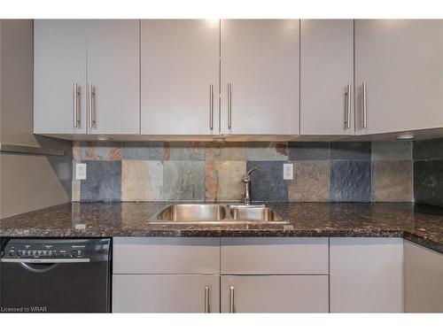 201-276 King Street W, Kitchener, ON - Indoor Photo Showing Kitchen With Double Sink