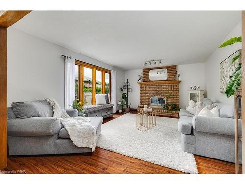 10 Huntingdale Drive, Kitchener, ON - Indoor Photo Showing Living Room With Fireplace