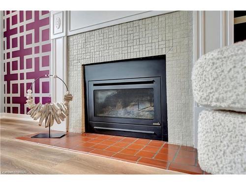 202 Forsyth Drive, Waterloo, ON - Indoor Photo Showing Living Room With Fireplace