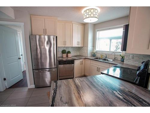 B-489 East Avenue, Kitchener, ON - Indoor Photo Showing Kitchen With Stainless Steel Kitchen With Double Sink
