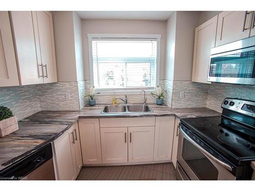 B-489 East Avenue, Kitchener, ON - Indoor Photo Showing Kitchen With Double Sink