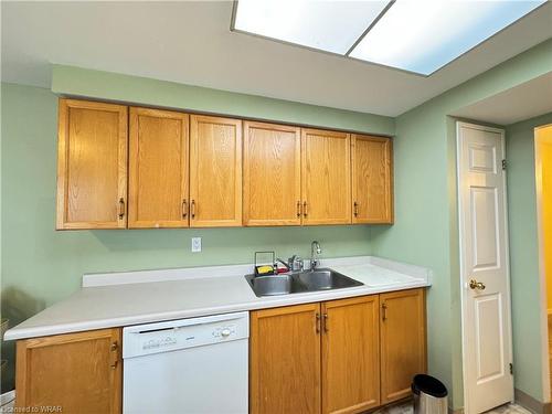 608-265 Westcourt Place, Waterloo, ON - Indoor Photo Showing Kitchen With Double Sink