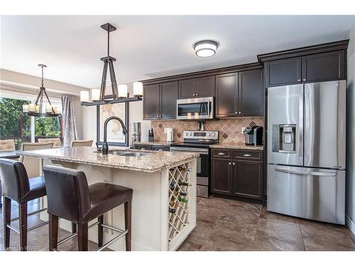 74 Forest Creek Drive, Kitchener, ON - Indoor Photo Showing Kitchen With Stainless Steel Kitchen With Double Sink With Upgraded Kitchen