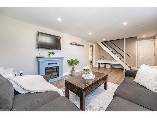 206 Forestwood Drive, Kitchener, ON - Indoor Photo Showing Living Room With Fireplace