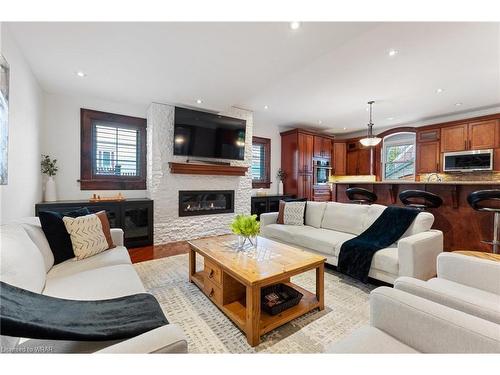 64 Avondale Avenue S, Waterloo, ON - Indoor Photo Showing Living Room With Fireplace