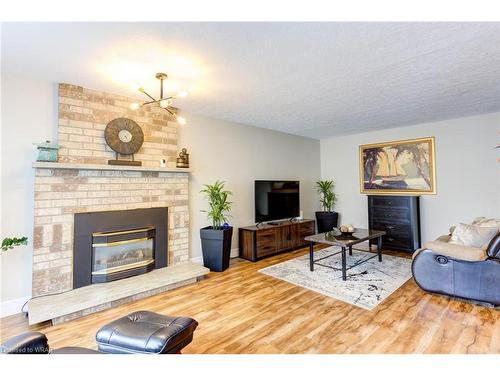6 Zeffer Place, Kitchener, ON - Indoor Photo Showing Living Room With Fireplace