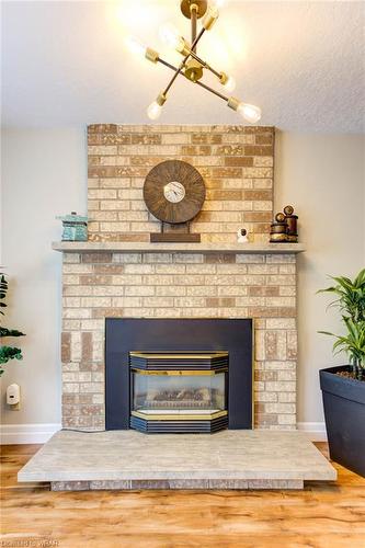 6 Zeffer Place, Kitchener, ON - Indoor Photo Showing Living Room With Fireplace