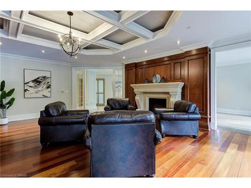 602-223 Erb Street W, Waterloo, ON - Indoor Photo Showing Living Room With Fireplace