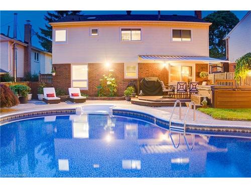 9 Toynbee Crescent, Kitchener, ON - Outdoor With In Ground Pool With Deck Patio Veranda