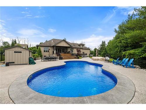 2616 Morrison Road, Cambridge, ON - Outdoor With In Ground Pool With Backyard