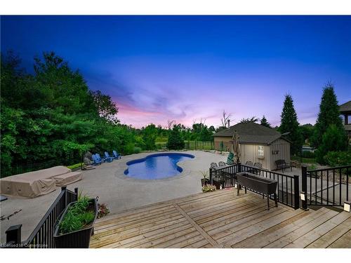 2616 Morrison Road, Cambridge, ON - Outdoor With In Ground Pool With Deck Patio Veranda