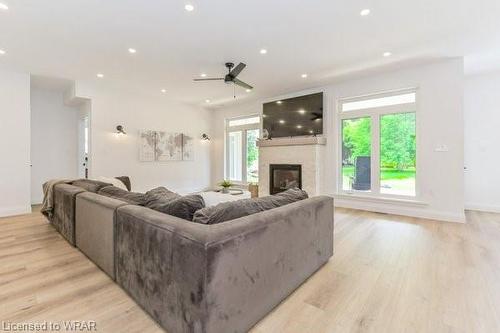 25 High Street, Drayton, ON - Indoor Photo Showing Living Room With Fireplace