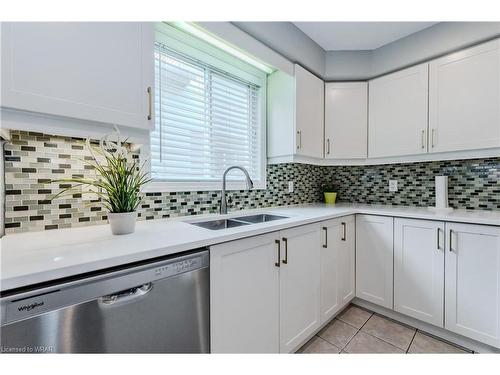 547 St Moritz Avenue, Waterloo, ON - Indoor Photo Showing Kitchen With Double Sink