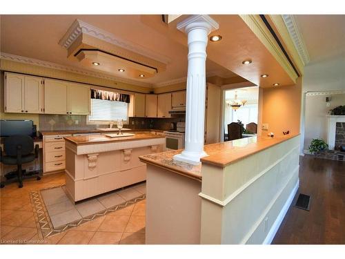 290 Highway 5 Highway, St. George, ON - Indoor Photo Showing Kitchen With Fireplace